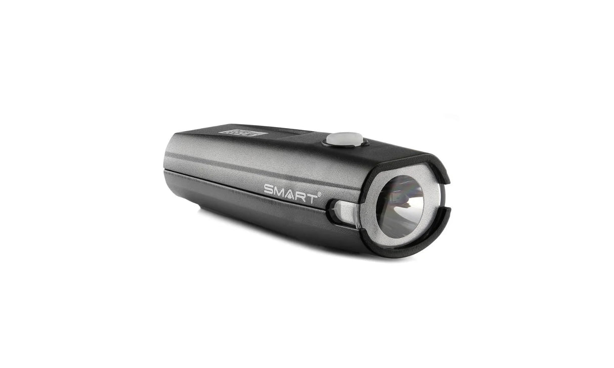 Lygte SMART DUE 200 LED LUMEN Front alu/sort USB-C SuperFlash 200LM