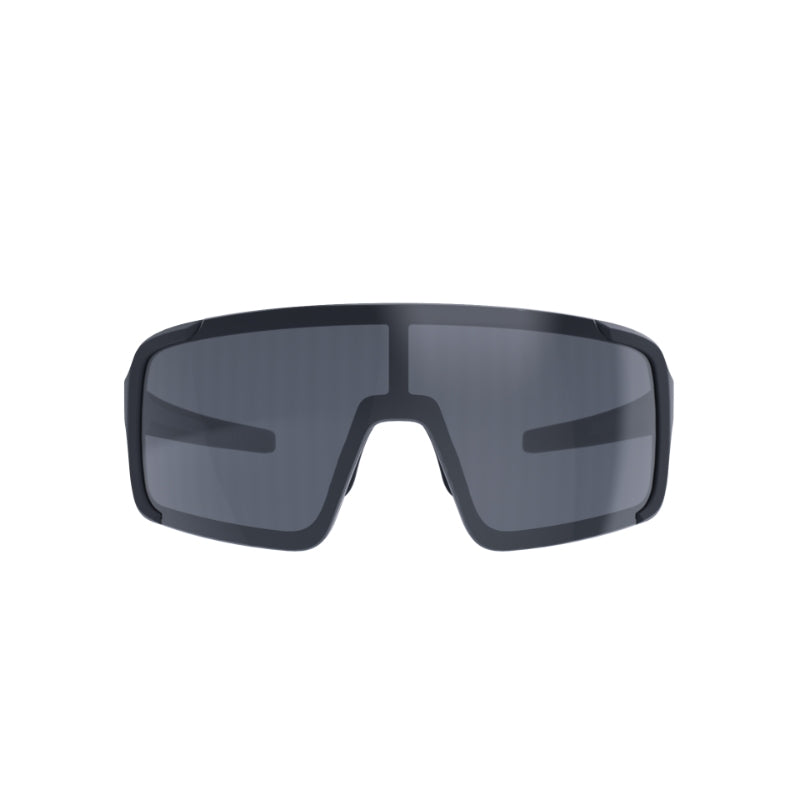 BBB Chester Narrow Sportsbriller – Mat Sort med Smoke Flash Mirror MLC-linse