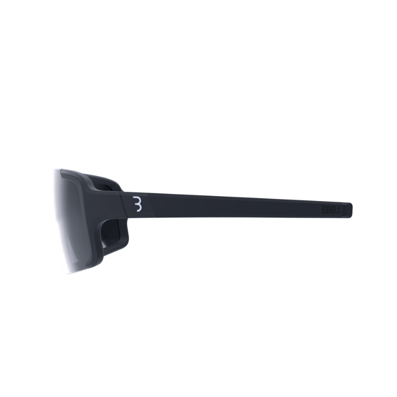 BBB Chester Narrow Sportsbriller – Mat Sort med Smoke Flash Mirror MLC-linse