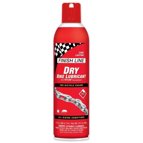 Olie Finish Line Dry (Teflon plus) 500ml spray aerosol – rød