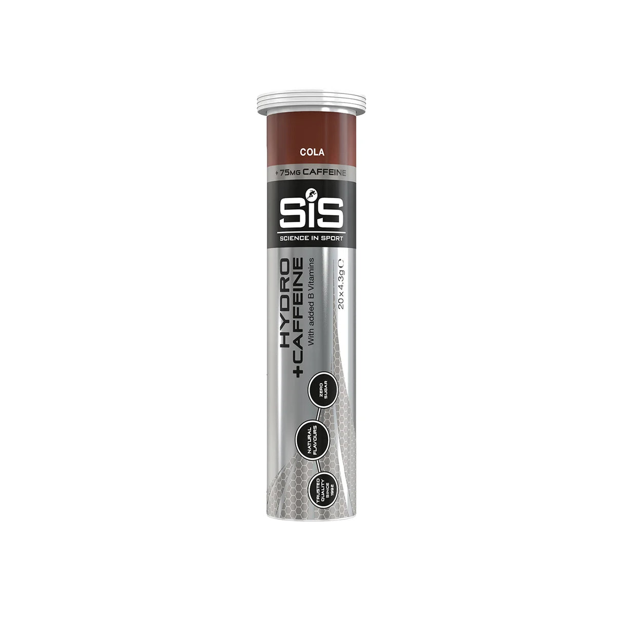 SiS GO Hydro Elektrolyt Tabletter – Cola/Koffein 20 tabs pr. rør