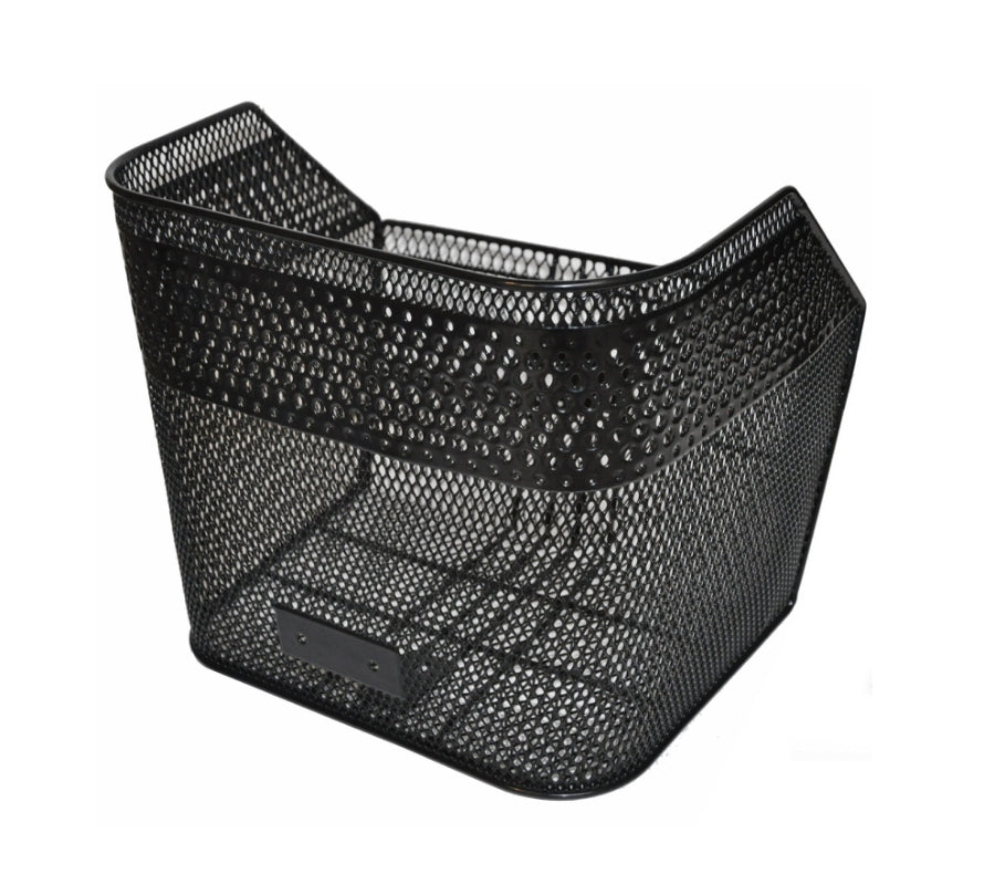 Kurv BikePartner København Sort Front Net L33xB29xH28cm Med justerbar bøjle+beslag