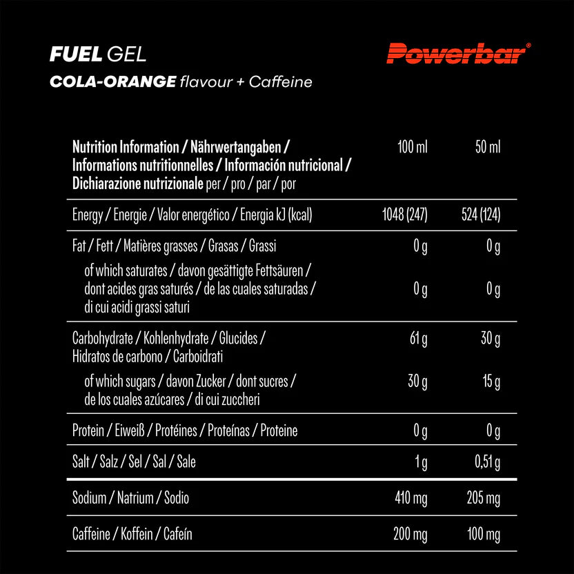 Powerbar Black Line Fuel gel cola/orange
