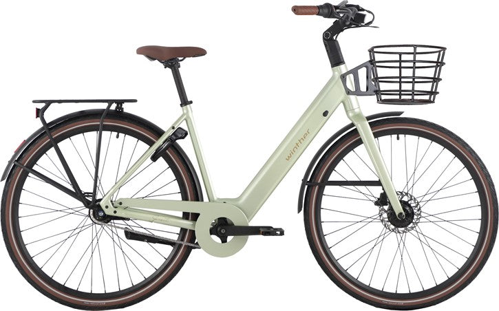 Winther Spirit Unisex 7g Elcykel – Blank Grøn