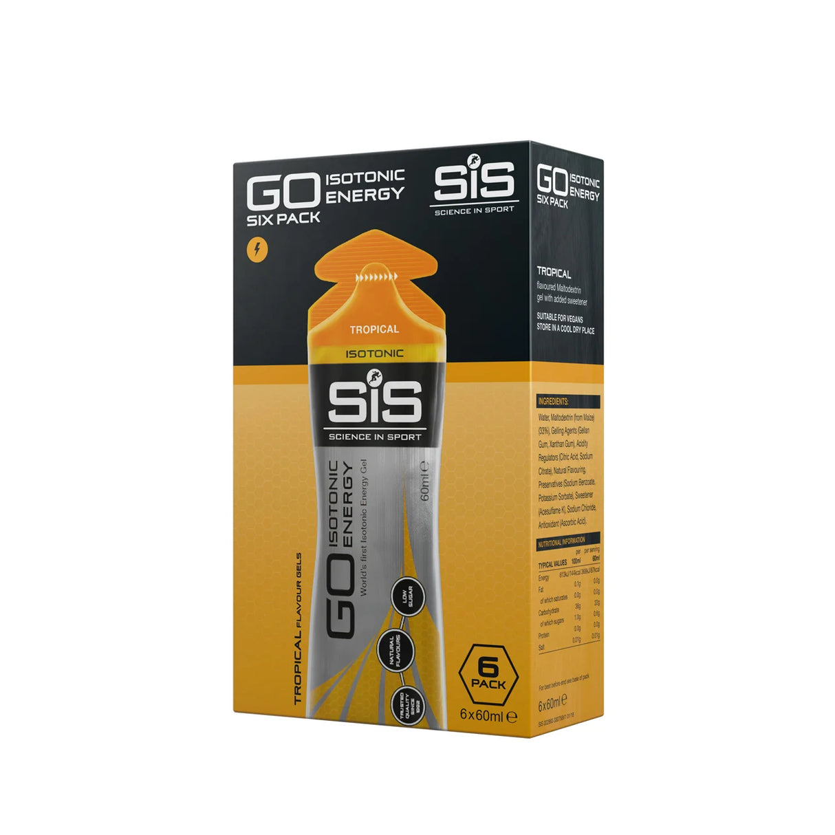 SiS GO Isotonic Energy Gel – Tropical (6 stk)