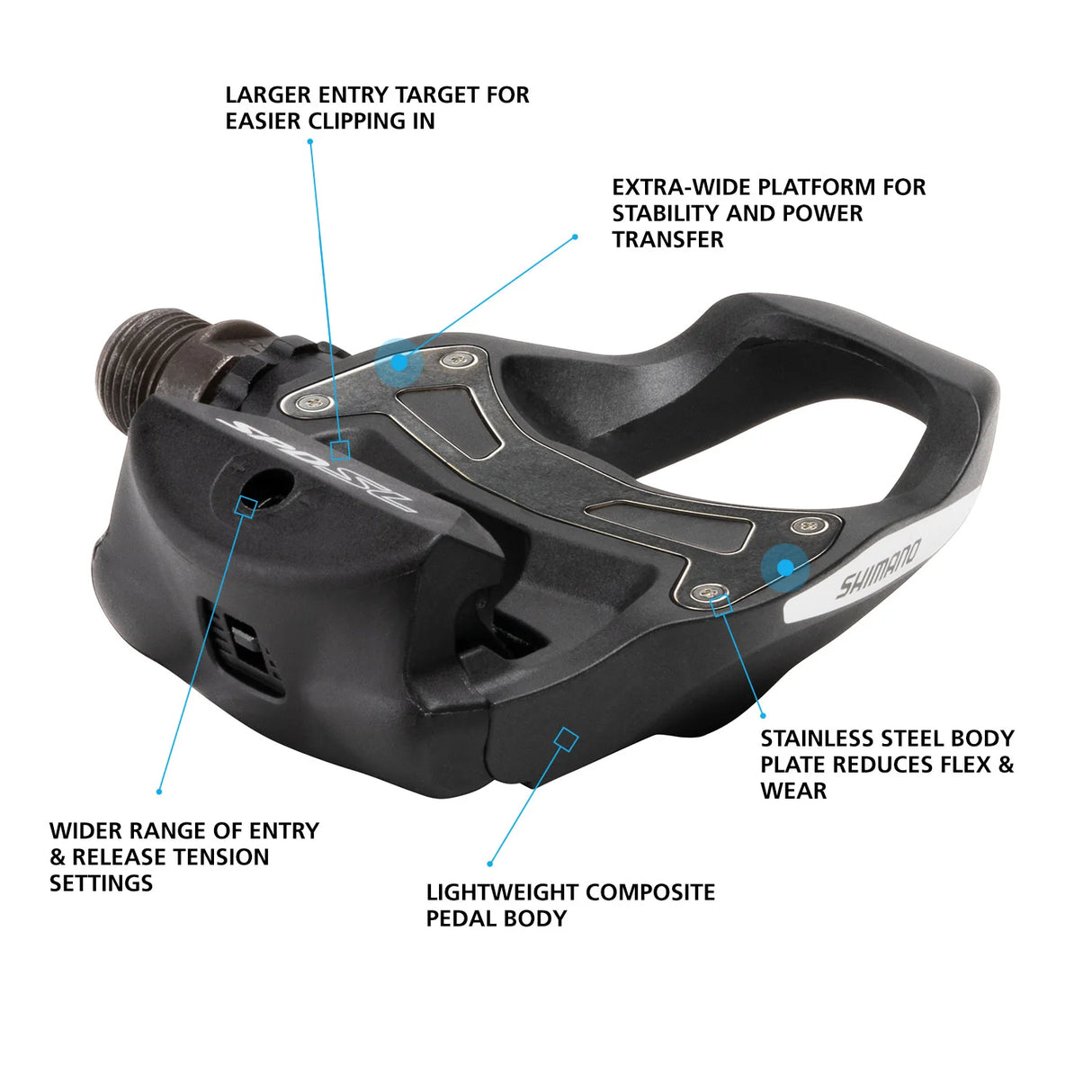 Shimano PD-R550 SPD-SL Pedaler